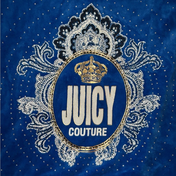 Juicy Couture Royal Blue Hoodie with Crown Logo - Picture 2 of 4